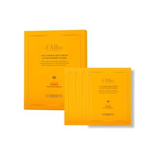 D'alba - Vita Toning Mist Serum & Niacinamide 5% Mask Set 28G X 4 Sheets