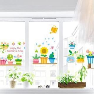 LESIGN Flower & Plant Print Wall Sticker