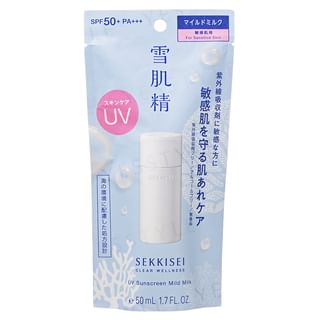 Kose - Sekkisei Clear Wellness UV Sunscreen Mild Milk SPF50+ PA+++