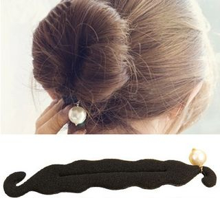 Seoul Young Faux Pearl Foam Hair Bun Styling Tool