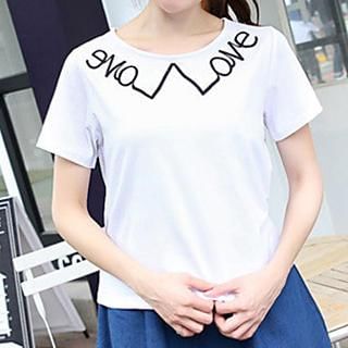 bisubisu Short-Sleeve Embroidered T-Shirt