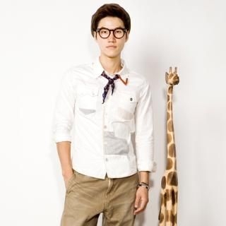 Color-Block Pocket-Front Shirt