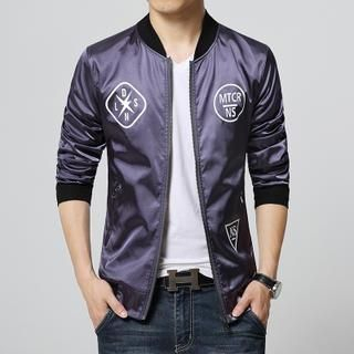 Bay Go Mall Print Zip Jacket