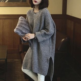 Fashion Street Loose Fit Long Sweater