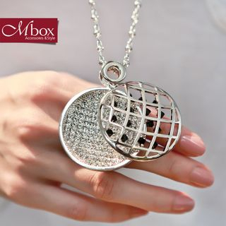 Mbox Jewelry Lattice Circle Necklace