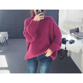 DANI LOVE Turtle-Neck Rib-Knit Sweater