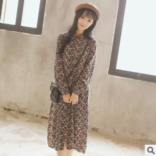Sens Collection Long-Sleeve Floral Dress