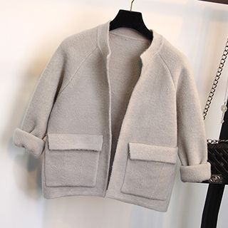 lilygirl Pocket-accent Knit Jacket