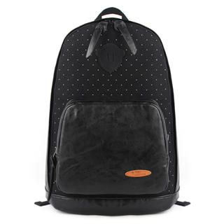 Mr.ace Homme Faux Leather-Panel Backpack