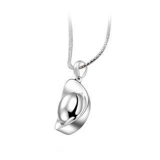 BELEC 925 Sterling Silver Ingot Pendant with Necklace