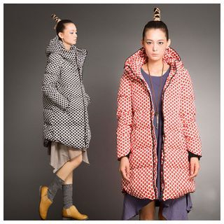 Melosio Dotted Down Coat