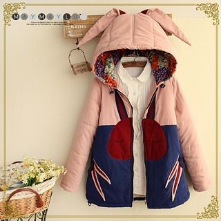 Maymaylu Dreams Ear Accent Padded Hooded Jacket