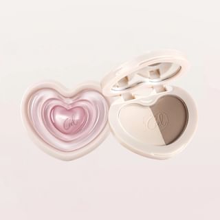 Czel - Dual Heart Shaping Contouring Palette - 4 Colors C03# Shadowed Grove - 6.5G