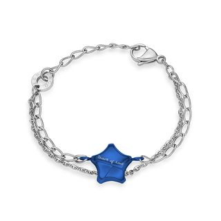 Kenny & co. Share Of Love Ip Blue Lucky Star Steel Bracelet Blue - One Size