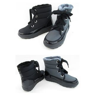LOVEMARSH Faux-Fur Lined Padded Boots
