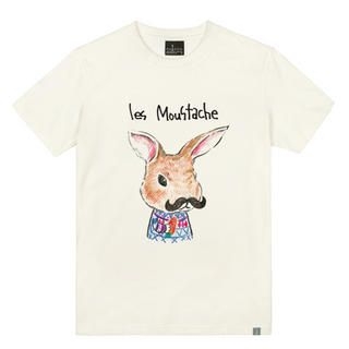 the shirts Moustache Rabbit Print T-Shirt