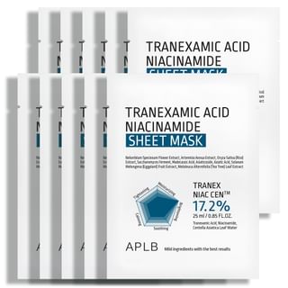 Aplb - Tranexamic Acid Niacinamide Sheet Mask Set 25Ml X 10 Sheets