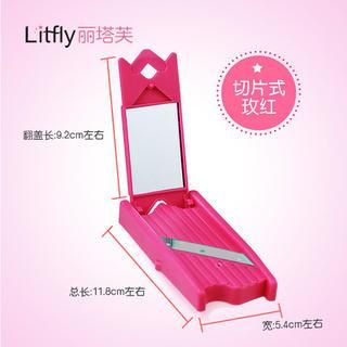 Litfly Cucumber Slicer Cutter (Rose Red) 1 pc