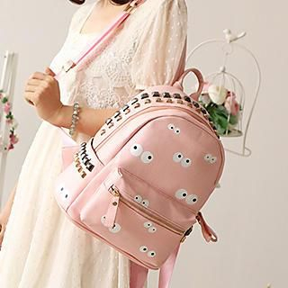 Canvas Love Studded Backpack