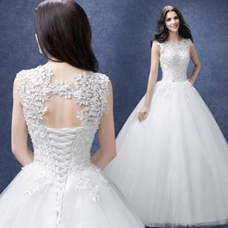 Angel Bridal Lace A-Line Wedding Dress