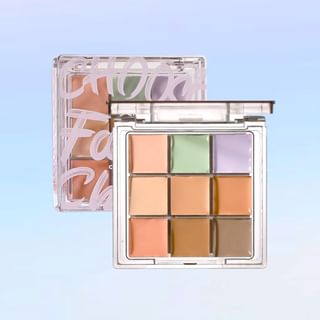 xixi - 9 Colors Concealer Palette - 2 Types #1 Commuting Partner - 9g