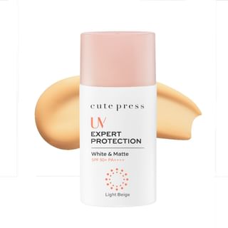 Cute Press - UV Expert Protection White & Matte SPF 50+ PA++++ Light Beige - 40ml