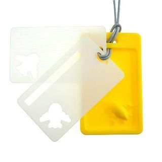 Mr. Mc 3D Plane Luggage Tag Yellow - One Size
