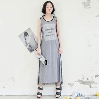 Tokyo Fashion Mesh-Overlay Tank Dress