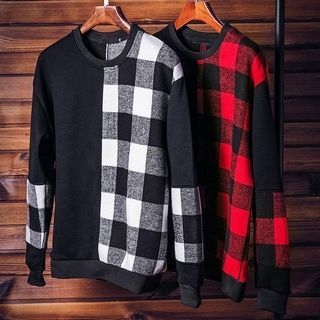 LC Homme Long-Sleeve Check Top