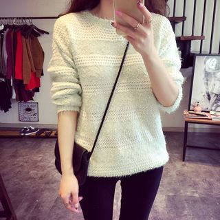 Lucy Girl Cable Knit Sweater