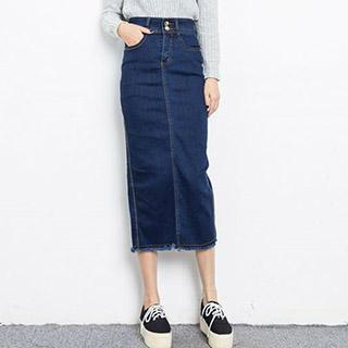 Neeya High-waist Denim Skirt