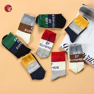 Socka Color-Block Printed Socks