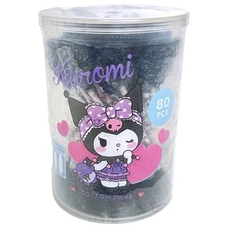 DAISO - Sanrio Kuromi Cotton Swab 80 pcs