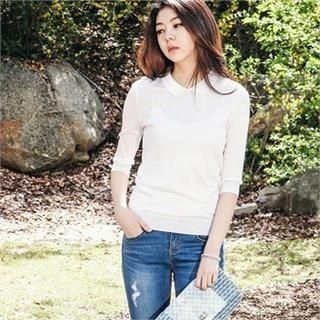 MAGJAY 3/4-Sleeve Knit Top