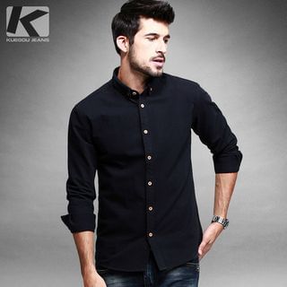 Quincy King Long-Sleeved Cotton Shirt