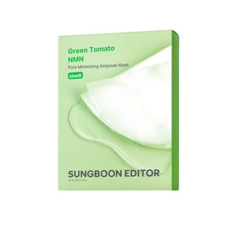 SUNGBOON EDITOR - Green Tomato NMN Pore Lifting Ampoule Mask Set 2026 Version - 23g x 10 sheets