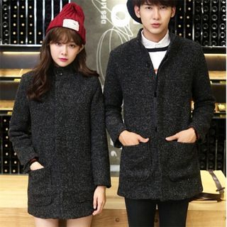 Bay Go Mall Couple Matching Tweed Coat