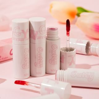 xixi - Cutey Velvet Lip Glaze - 6 Colors #06 Dark Plum - 1.5g