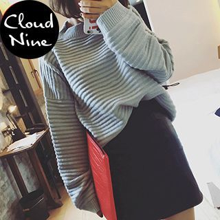Cloud Nine Drop Shoulder Ribbed Sweater