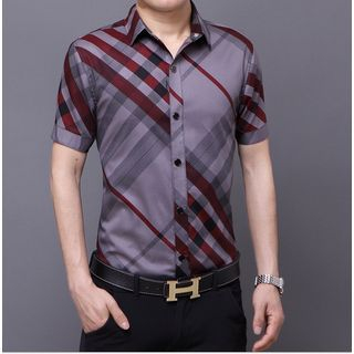 JIBOVILLE Short-Sleeve Pattern Shirt