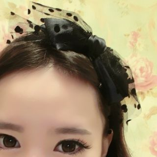 Miss Max Dotted Mesh Bow Hairband