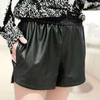 Munhome Faux Leather Shorts