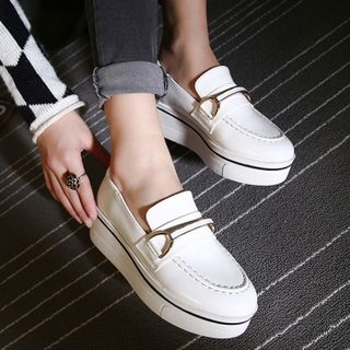 Anran Faux Leather Loafers