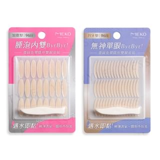MEKO - Lace Glue-Free Invisible Double Eyelid Patch Crescent Shape - 96 pcs