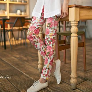 Tokyo Fashion Floral Skinny Pants