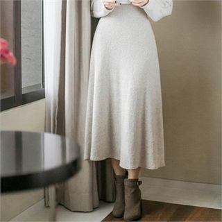 Attrangs Wool Blend A-Line Skirt