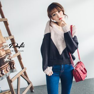 PUFII Two-Tone Sweater