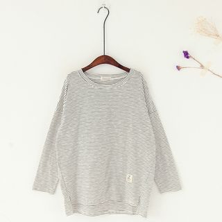 11.STREET Pin Striped Long Pullover