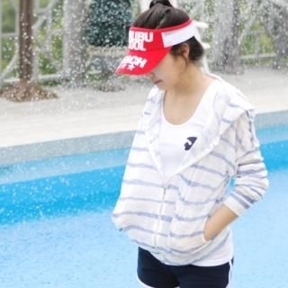 Buy VIPSGIRL Long-Sleeve Striped Hoodie 1022916274