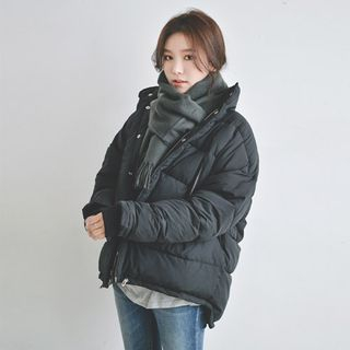 JUSTONE Funnel-Neck Duck Down Jacket